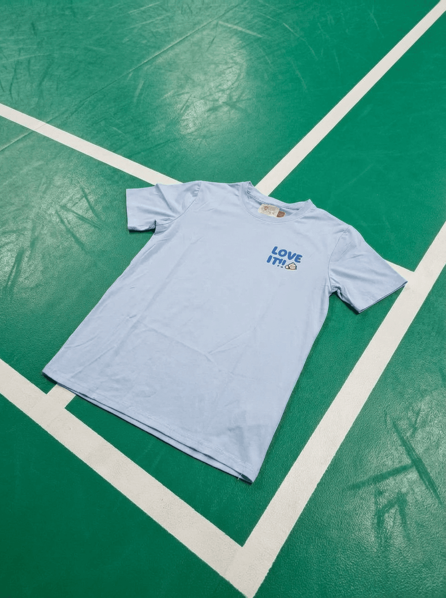 “Love It!” Quick Dry Badminton Tee – Puppy Edition (Couple Series)